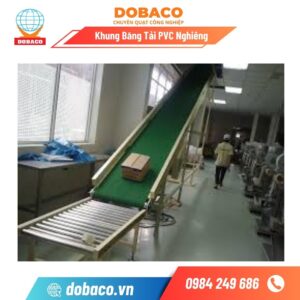 Khung Băng Tải PVC Nghiêng