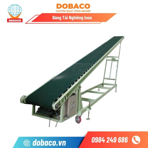Băng tải nghiêng inox