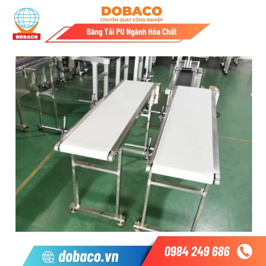 Băng Tải PU Ngành Hóa Chất Băng tải PU ngành hóa chất