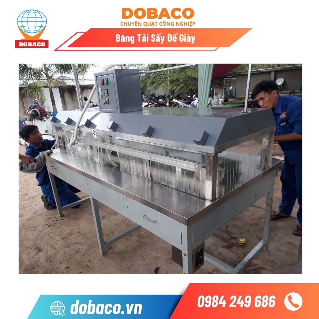 Băng Tải Sấy Đế Giầy Băng tải sấy đế giầy