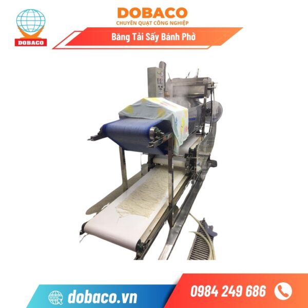 Hệ thống băng tải sấy bánh phở