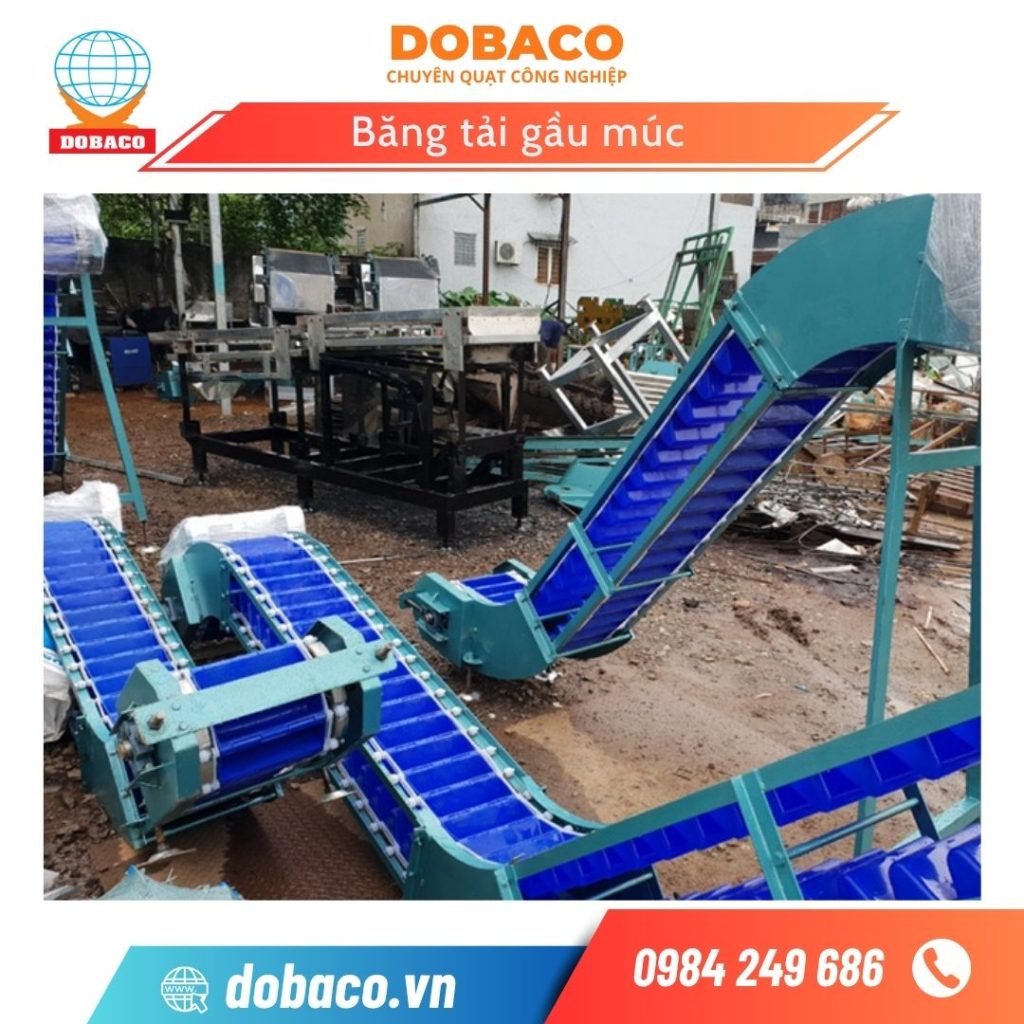 băng tải gầu múc