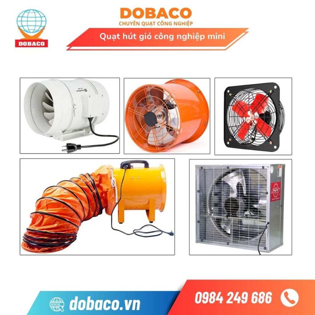 Quạt hút gió công nghiệp mini