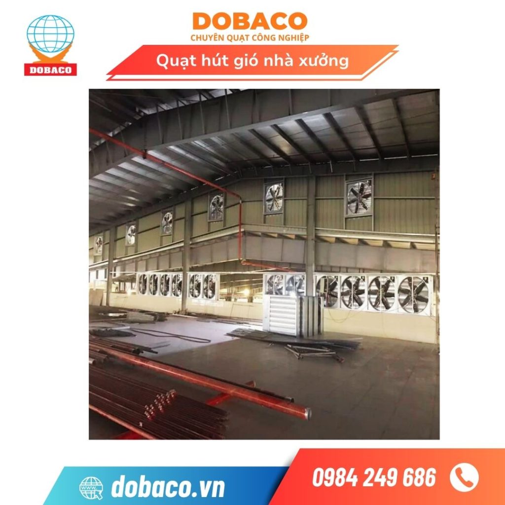 Quạt hút gió nhà xưởng - Dobaco: Uy Tín,Giá Tốt Quạt hút gió nhà xưởng