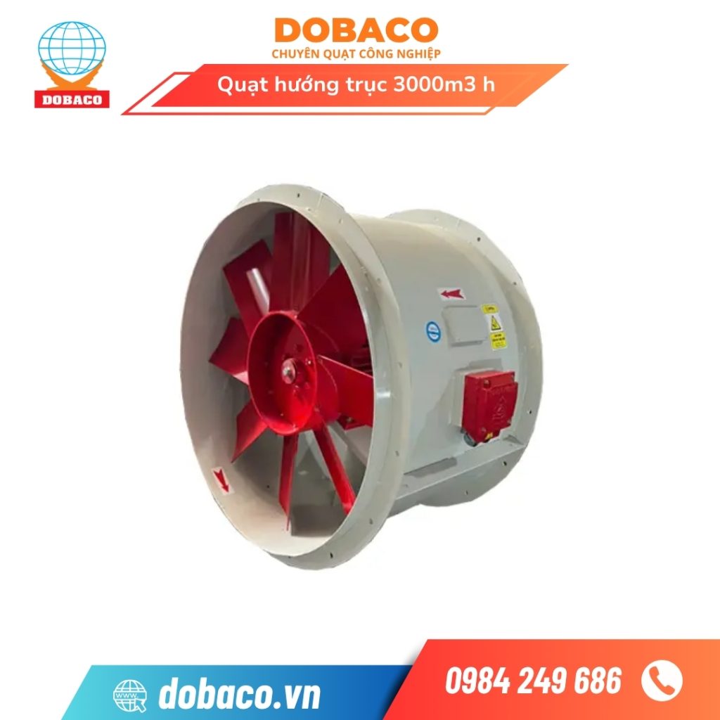 Quạt Hướng Trục 3000m3 h