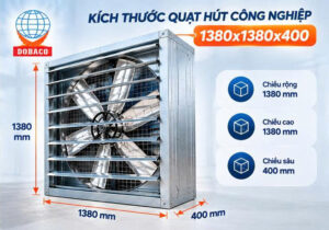 quạt hút công nghiệp 1380x1380x400