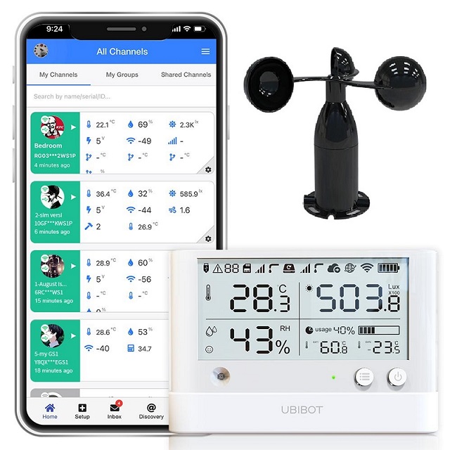 thiet bi do toc do gio online ubibot dalian