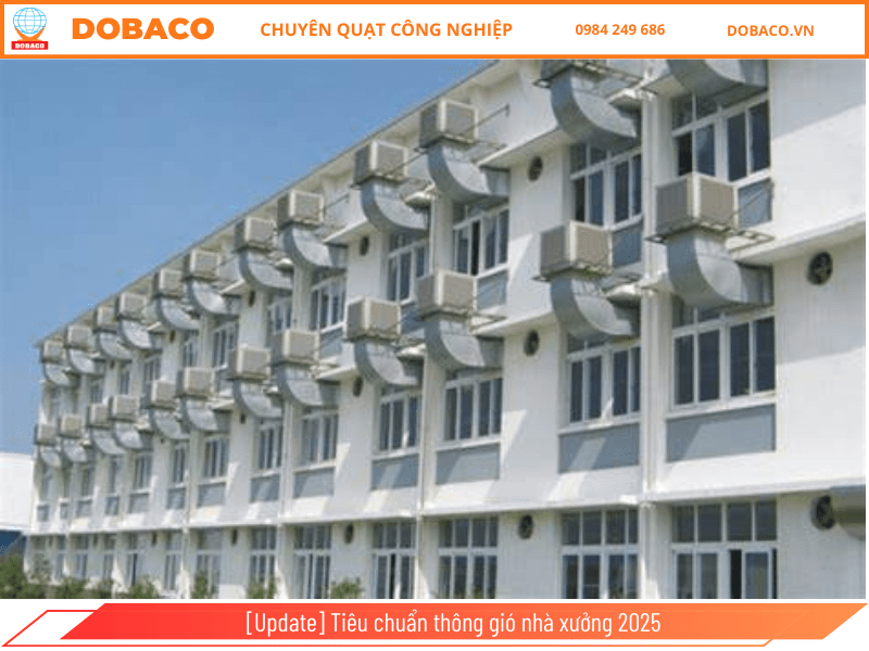 [Update] Tiêu chuẩn thông gió nhà xưởng 2025