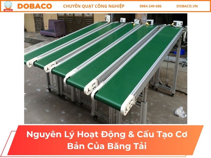 Nguyên Lý Hoạt Động của băng tải và cấu tạo Nguyên Lý Hoạt Động & Cấu Tạo Cơ Bản Của Băng Tải