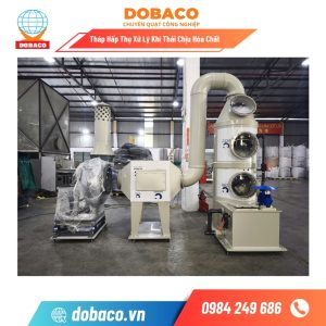 Tháp Hấp Thụ Xử Lý Khí Thải Chịu Hóa Chất Thấp hấp thụ xử lý khí thải