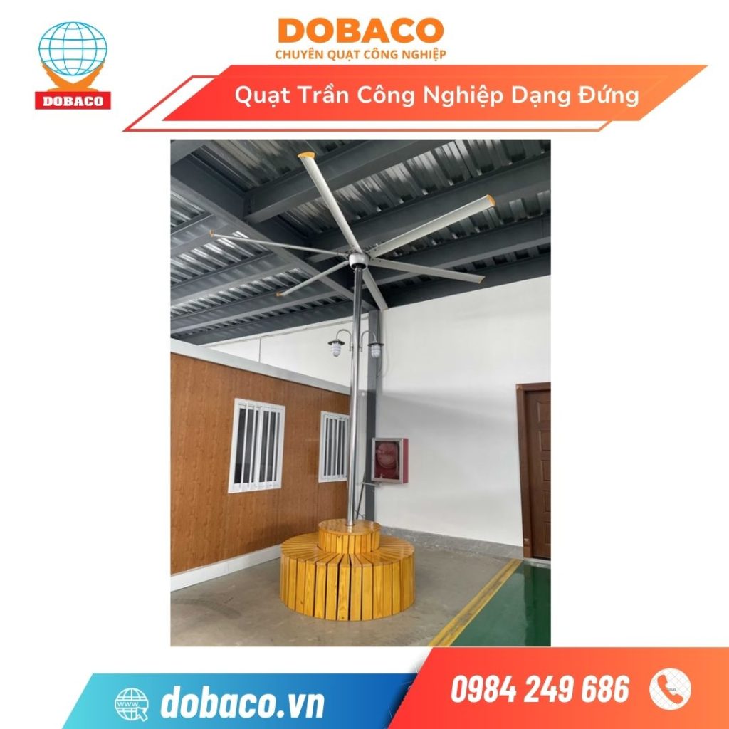 Quạt trần công nghiệp dạng đứng