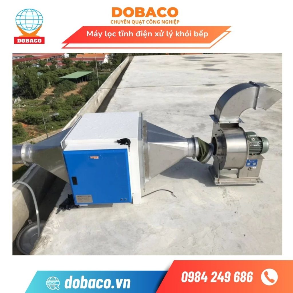 Máy Lọc Tĩnh Điện Xử Lý Khói Bếp