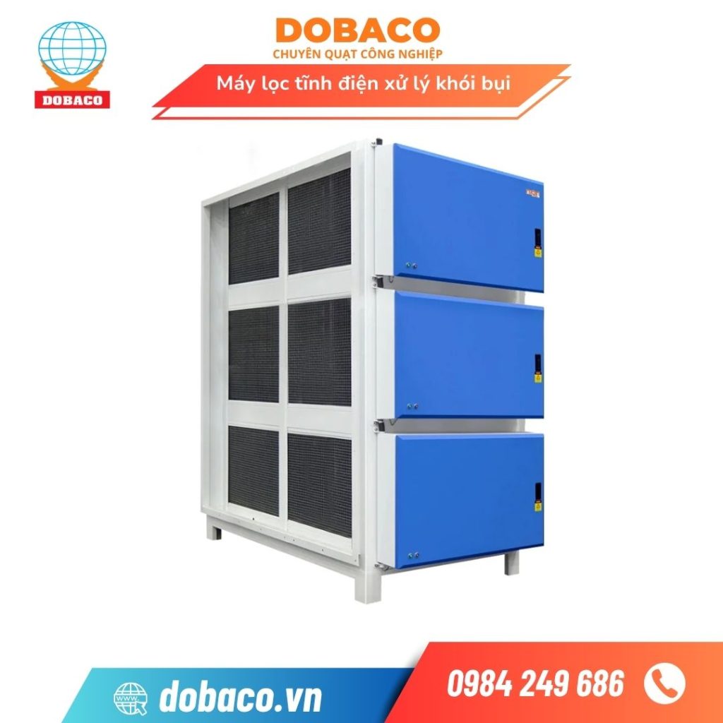 máy lọc tĩnh điện xử lý khói bụi