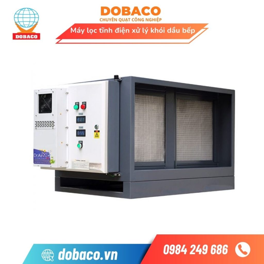 Máy Lọc Tĩnh Điện Xử Lý Khói Dầu Bếp