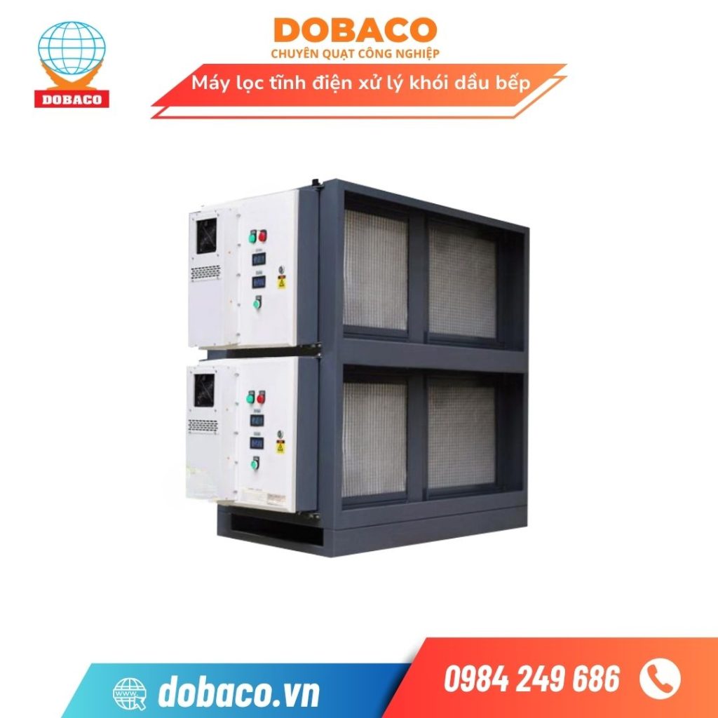 Máy Lọc Tĩnh Điện Xử Lý Khói Dầu Bếp