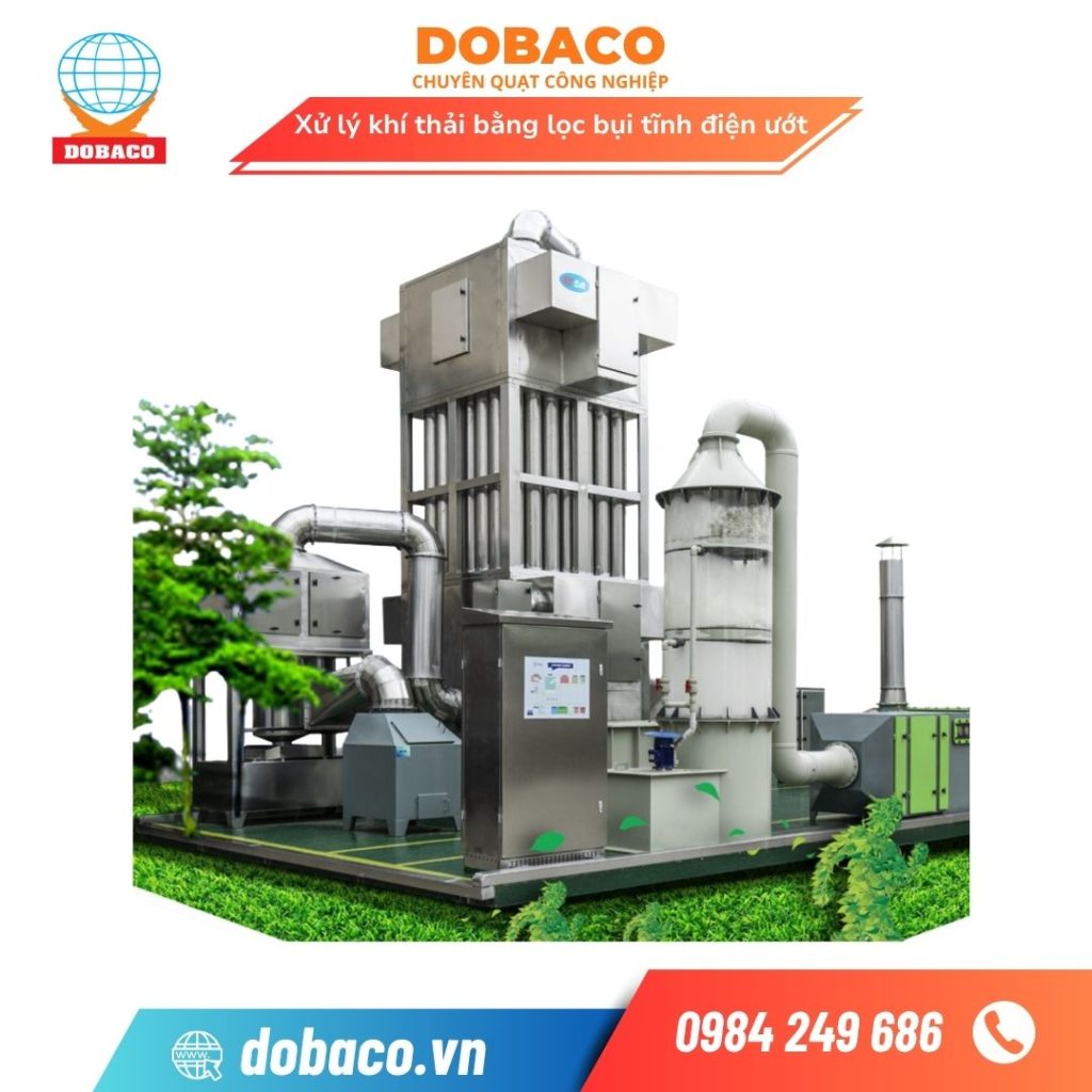 Xử Lý Khí Thải Bằng Lọc Bụi Tĩnh Điện Ướt