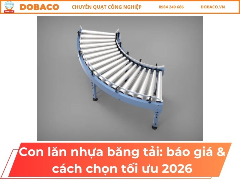 Con lăn nhựa băng tải