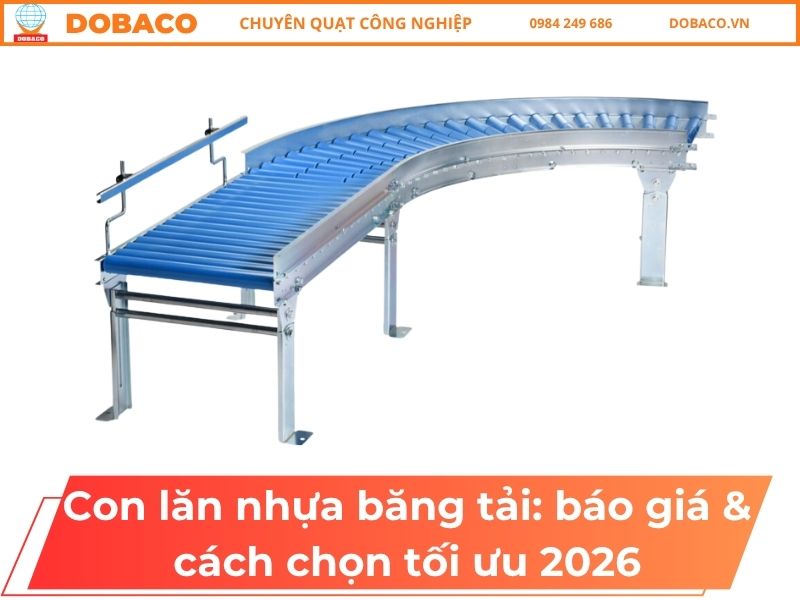 Con lăn nhựa băng tải