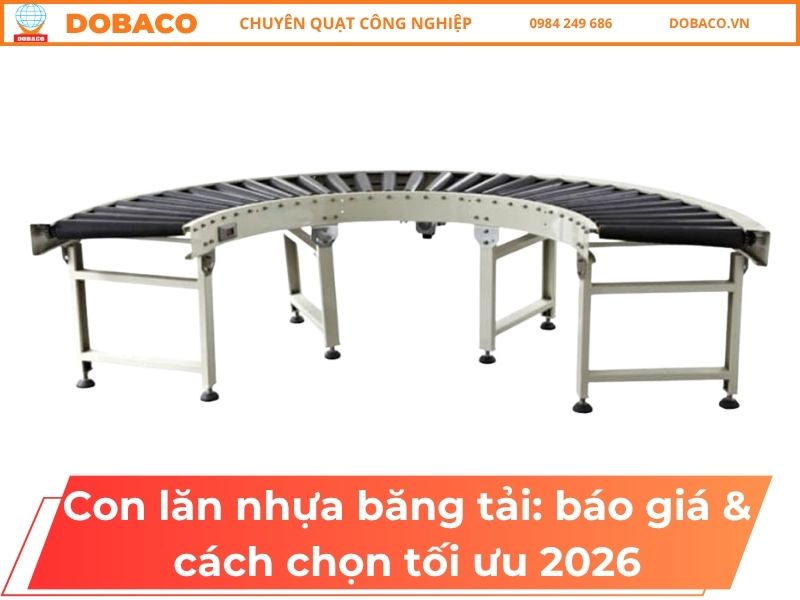 Con lăn nhựa băng tải