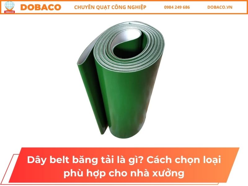 Dây belt băng tải là gì? Cách chọn loại phù hợp cho nhà xưởng