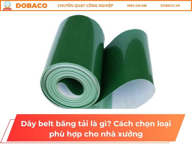 Dây belt băng tải là gì? Cách chọn loại phù hợp cho nhà xưởng