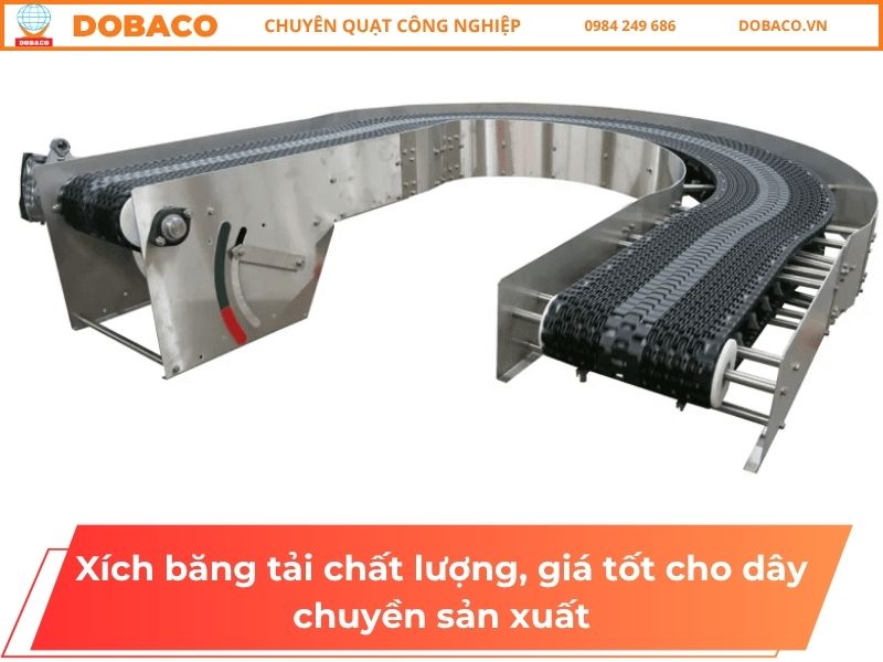 Xích băng tải chất lượng, giá tốt cho dây chuyền sản xuất